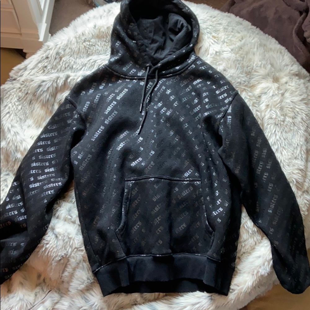 Sisters Apparel Black Repeating Singles Collection